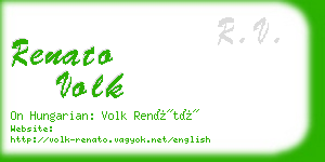 renato volk business card